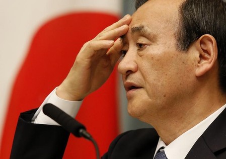 　５月２１日、菅義偉官房長官は午前の定例会見で、日朝首脳会談について、開催する以上は核・ミサイルと拉致問題の解決につながる形で行われるべきとの考えを示した。写真は都内で２０１５年２月撮影（２０１８年　ロイター/Toru Hanai）