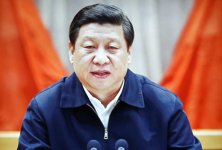 中国国家博物館（北京）にある習近平の肖像　Tingshu Wang-REUTERS