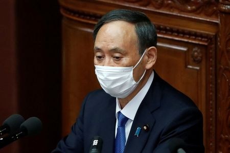 　２月９日、菅義偉首相（写真）は午後の衆院本会議で、消費税について「社会保障に必要な財源」との従来答弁を繰り返した。写真は都内で１月撮影（２０２１年　ロイター／Issei Kato）