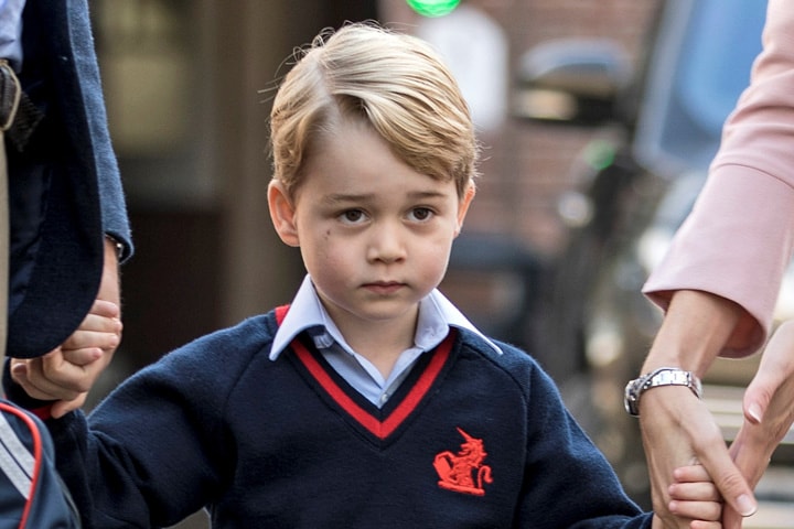 9月7日にトーマス・バタシーに入学したジョージ王子　Richard Pohle-REUTERS
