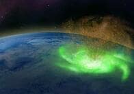地球の上層大気で「宇宙ハリケーン」が初めて観測される