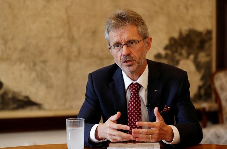 写真はチェコのミロシュ・ビストルチル上院議長。2020年8月、チェコのプラハで撮影。 REUTERS/David W Cerny