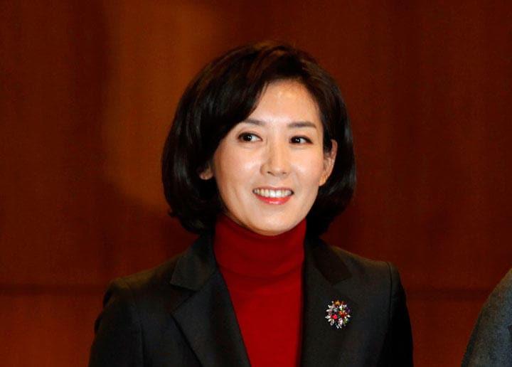 自由韓国党のナ・ギョンウォン院内代表（写真は2013年の平昌五輪組織委員を務めた際のもの）　Kim Hong-Ji-REUTERS