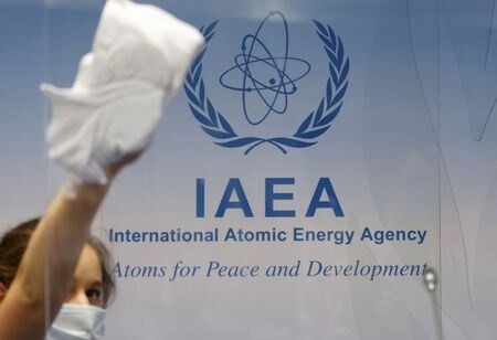 １１月２５日、米国はイランが国際原子力機関（ＩＡＥＡ）に協力しなければ、ＩＡＥＡは年内に臨時会合を開かざるを得ないとの見方を示した。写真はウィーンのIAEA本部で９月撮影（２０２１年　ロイター/Leonhard Foeger）