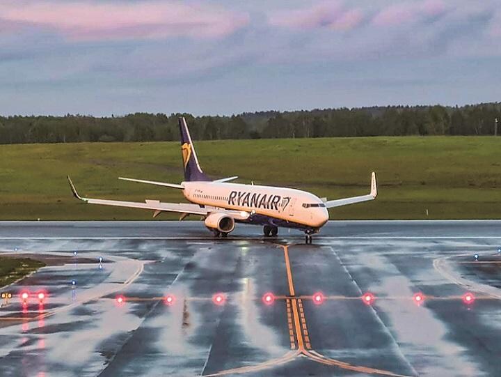 強制着陸させられたライアンエア機　ANDRIUS SYTAS-REUTERS