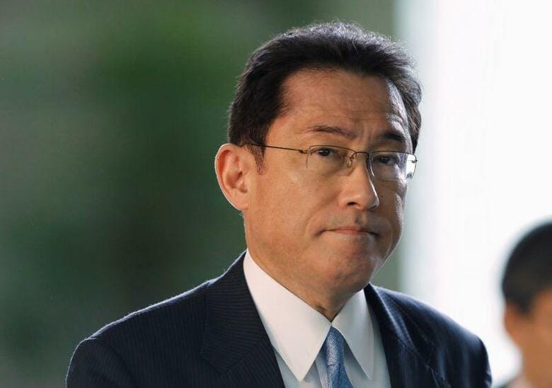 自民党の岸田文雄政調会長は、都内の岸田派(宏池会)の事務所で開かれた派閥総会で、総裁選への立候補を正式に表明した。写真は都内で2017年7月撮影(2020年　ロイター/Toru Hanai)