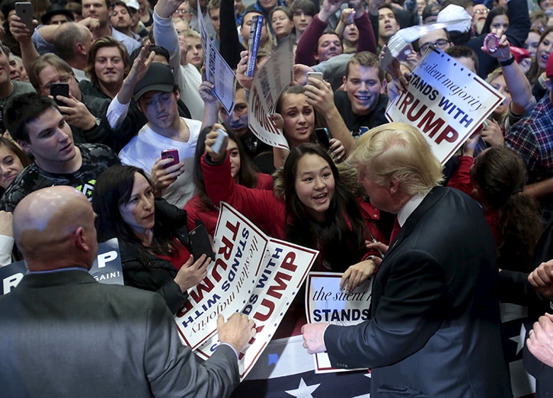 共和党予備選レースでは依然としてトランプが首位を独走している　Rebecca Cook-REUTERS