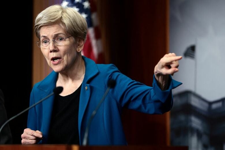 エリザベス・ウォーレン上院議員。9月23日、米ワシントンの連邦議会議事堂で撮影。 REUTERS/Evelyn Hockstein