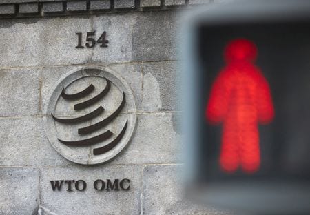 世界貿易機関（ＷＴＯ）は２６日、中国が米国に対して６億４５００万ドルの相殺関税を課すことを認めた。２０２１年７月撮影（２０２２年　ロイター/Denis Balibouse）