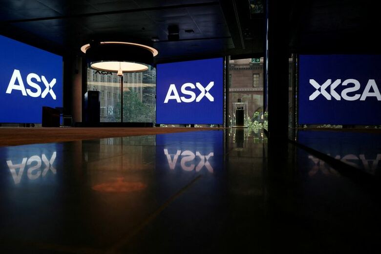 オーストラリア証券取引所に掲示されたＡＳＸのロゴ。2026年4月22日撮影。REUTERS/Hollie Adams