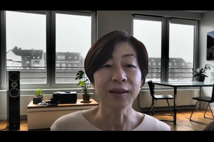 本誌のオンラインインタビューに答える山口香JOC理事　Newsweek Japan