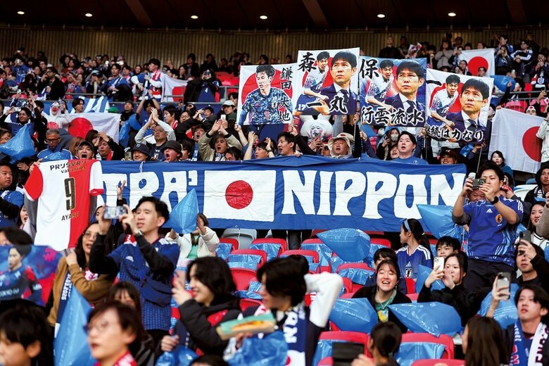 今年3月にはロンドンの「聖地」ウェンブリー・スタジアムでイングランドに1－0で勝利　MARC ATKINS/GETTY IMAGES