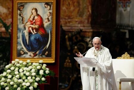 ローマ教皇フランシスコは１７日、香港の新たな司教としてイエズス会の周守仁氏（６１）を任命した。写真は１６日撮影（２０２１年　ロイター/Remo Casilli）