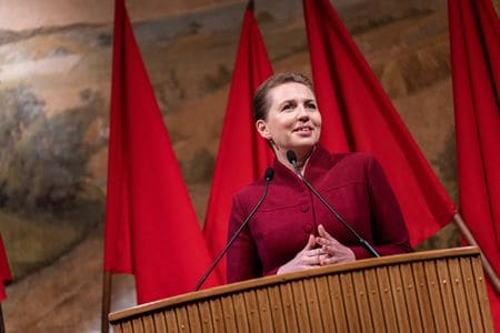 　デンマークのフレデリクセン首相（写真）が、６月５日に米ホワイトハウスを訪問し、バイデン米大統領と会談する。１日、コペンハーゲンで撮影された提供写真。Ritzau Scanpix/Emil Nicolai Helms via REUTERS（２０２３年　ロイター）