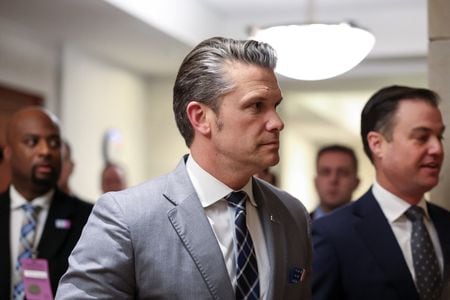 ヘグセス米国防長官。３月３日、ワシントンで撮影（２０２６年　ロイター/Kylie Cooper）