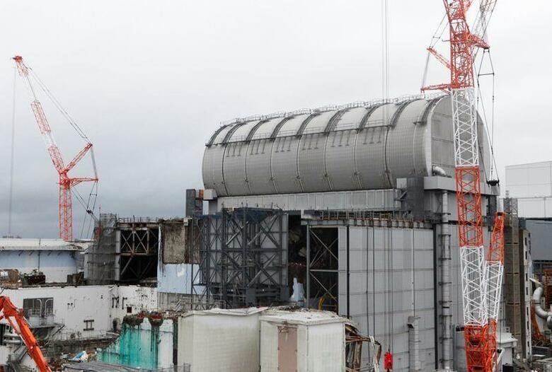 福島第一原発3号機。1月15日、福島県大熊町で撮影（2020年　ロイター/Aaron Sheldrick）