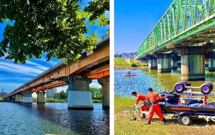 荒川河川敷のホームレス