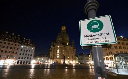 ドイツ連邦統計庁は１４日、２０２０年の国内総生産（ＧＤＰ）が速報値で５．０％減少したと発表した。ドレスデンで昨年１２月撮影（２０２１年　ロイター/MATTHIAS RIETSCHEL）