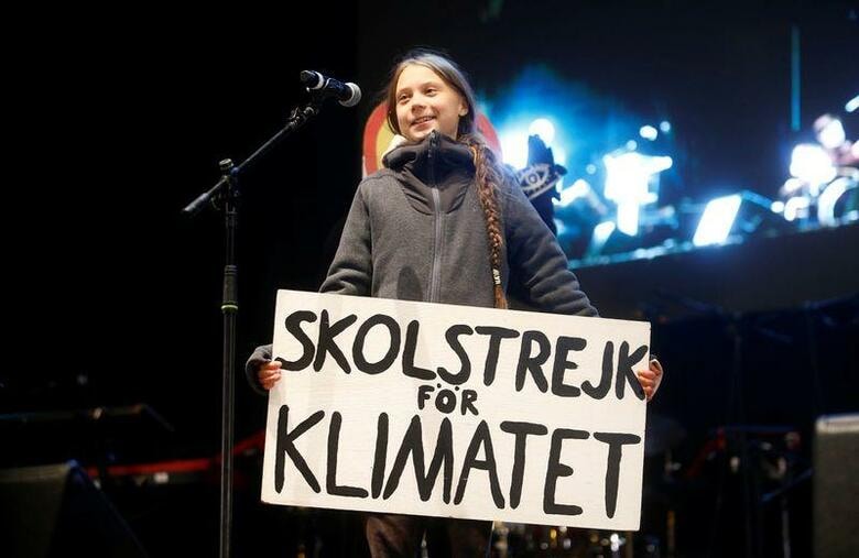 スウェーデンの環境活動家グレタ・トゥーンベリさんが6日、COP25が開催されているマドリードで、気候変動対策に抜本的に取り組むよう世界の指導者に呼びかけた（2019年　ロイター／Javier Barbancho）