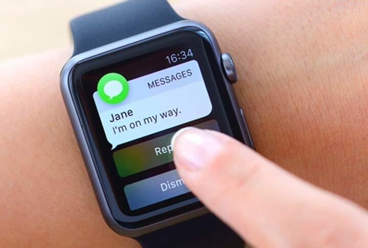 誰からのメッセージかを確認し、必要なら簡単な返しをする。Apple Watchは、軽やかな情報のやり取りを広めてスマートフォン（iPhone）依存をなくそうという意図のもとに開発された。