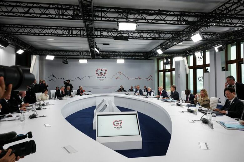 2026年6月16日、フランスで開催されたG7サミット。 REUTERS/Isabel Infantes/Pool