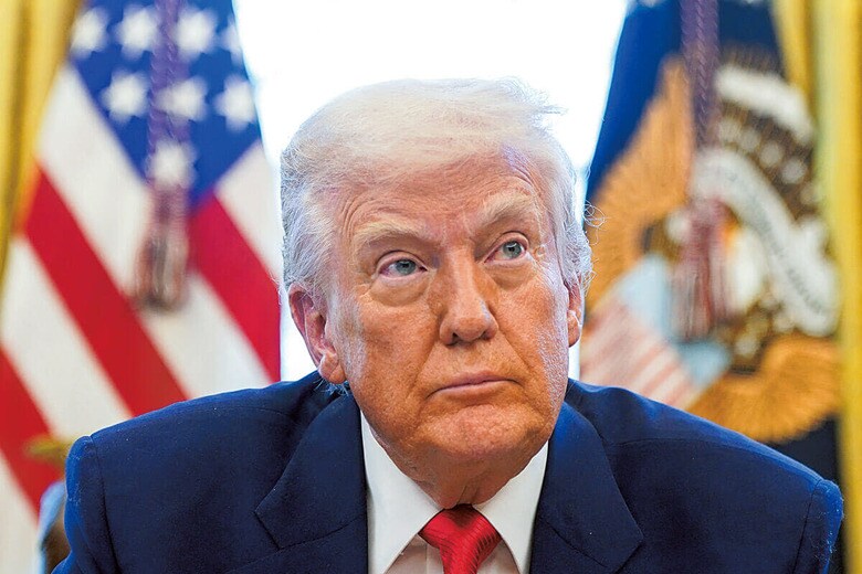 金融市場の大混乱後に一歩引いたトランプだが、90日後はどう出る？　NATHAN HOWARDｰREUTERS