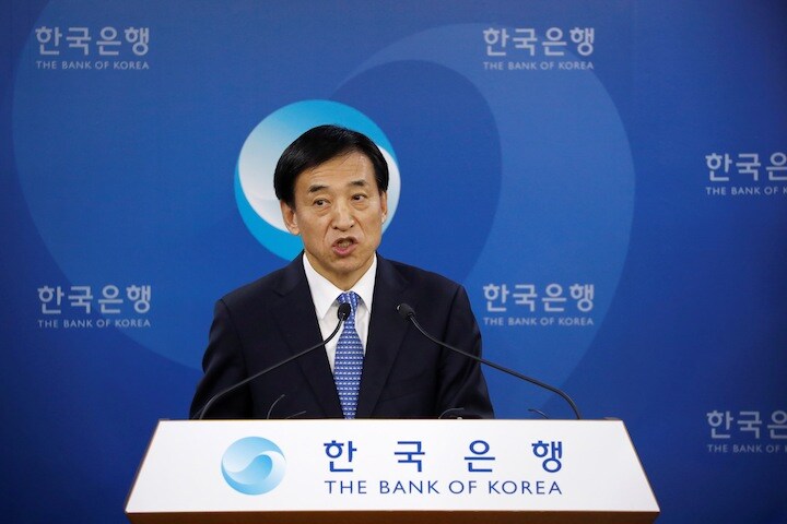 基軸通貨との通貨スワップ締結に取り組む韓国 李柱烈韓国銀行総裁　Kim Hong-Ji-REUTERS
