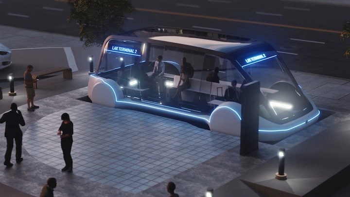 ボーリング社が計画している、「ループ」の想像図 (C) The Boring Company