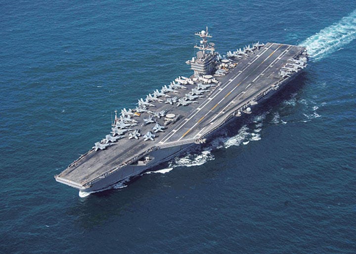 ホルムズ海峡の安全確保は足並みがそろわない　U.S. NAVY-REUTERS