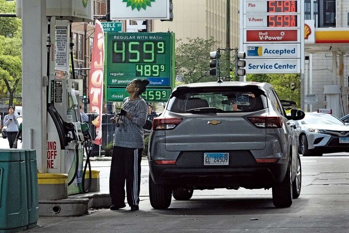 アメリカのガソリンスタンド