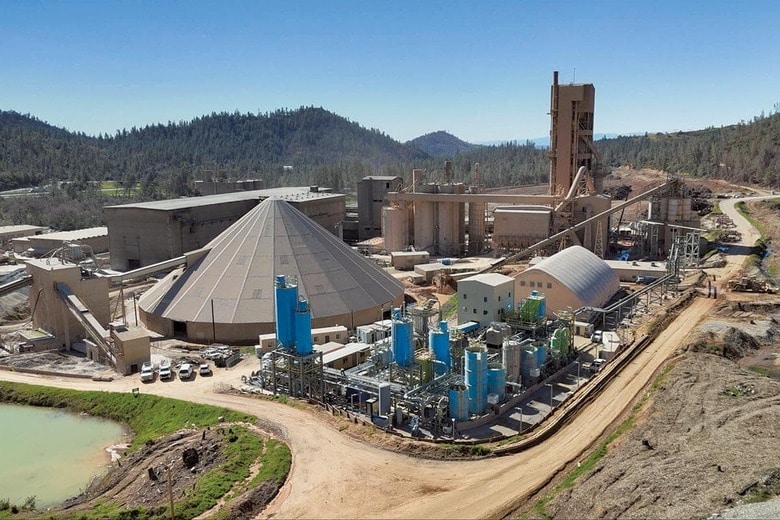 低炭素セメントの製造を手がけるフォルテラの工場（カリフォルニア州レディング）　FORTERA