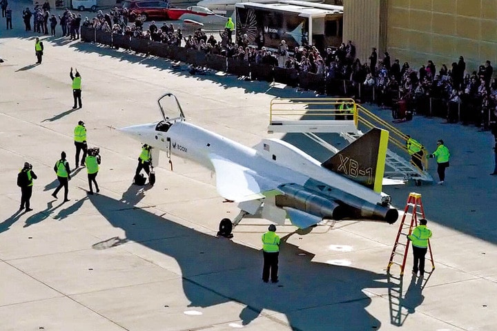 >オーバーチュアのデモ機XB1は実機の3分の1のサイズだが、音速の壁を突破した　BOOM