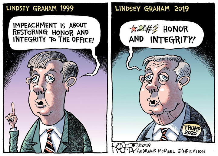 Impeachment Amnesia / ©2019 ROGERS─ANDREWS McMEEL SYNDICA
