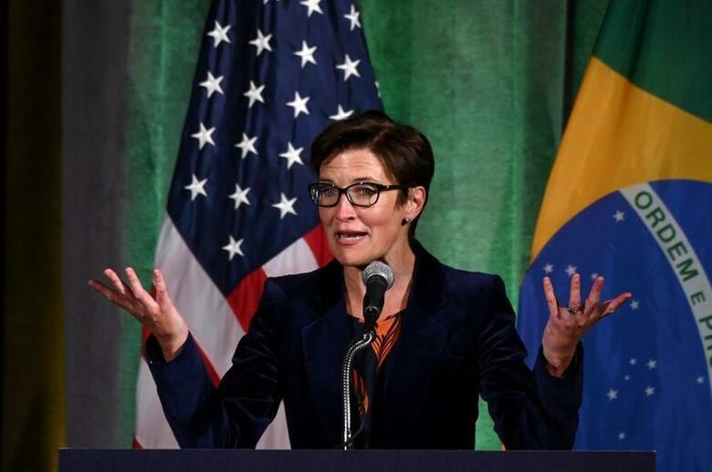 米シティグループは、次期最高経営責任者(CEO)にジェーン・フレーザー社長(写真)を起用する人事を発表した。ワシントンで2019年3月撮影(2020年　ロイター/Erin Scott)