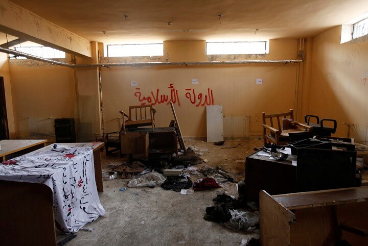 シリア北部のトルコ国境の町アザーズ、ISISが敗走した後の拠点（2014）　Hamid Khatib-REUTERS