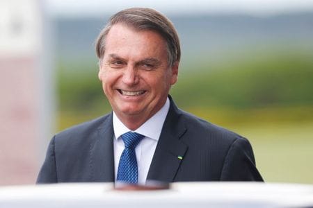 　１月８日、ブラジルのボルソナロ大統領（写真）は、スイスで今月開催する世界経済フォーラム（ＷＥＦ）年次総会（ダボス会議）への出席を取りやめた。写真はブラジリアで昨年１２月撮影（２０２０年　ロイター／Adriano Machado）