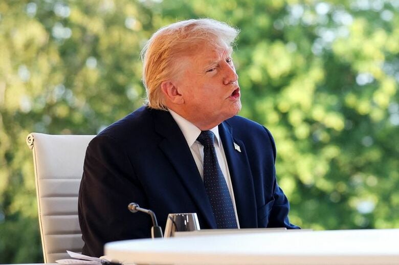 フランス東部エビアンで開催のＧ７サミットで１５日撮影。REUTERS/Isabel Infantes/Pool