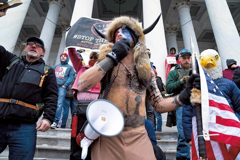 4年前、トランプの呼びかけで全米から集まった支持者が連邦議会議事堂を襲った　ZUMA PRESS/AFLO