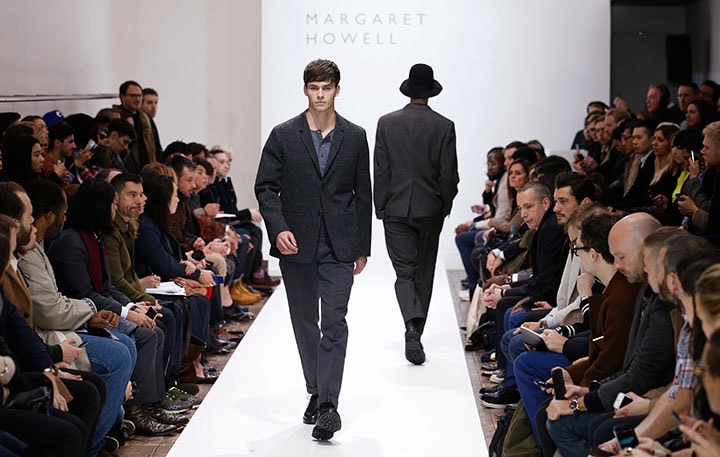 ハウエルはファッションではなくスタイルを演出していると語る（写真は14年のロンドンコレクション）　Suzanne Plunkett-REUTERS