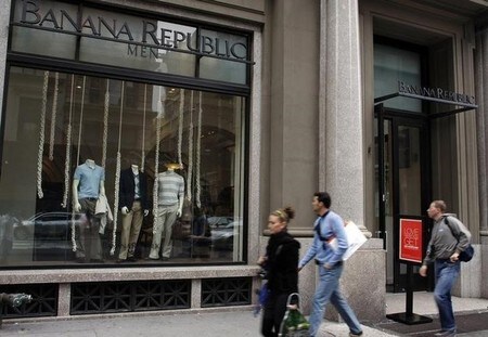 １０月１８日、米衣料品小売大手ギャップは、英国で展開する「バナナ・リパブリック」８店舗全店を閉鎖する方針を発表した。ニューヨークで２００８年５月撮影（２０１６年　ロイター/JOSHUA LOTT）