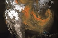 【動画】地球上のCO2の発生源とそれが成長して気象に関与する様を可視化したNASAの衝撃映像