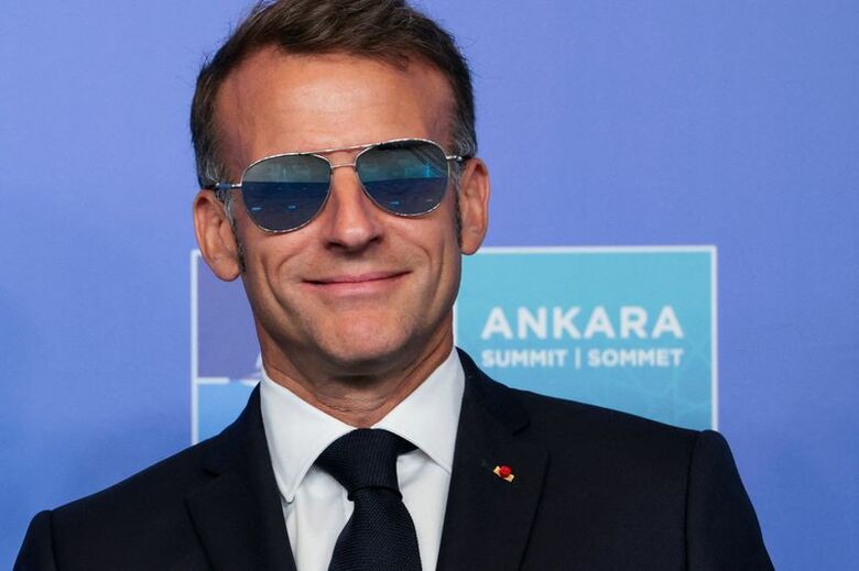 フランスのマクロン大統領。7月8日、トルコのアンカラで開催されたNATO首脳会議で撮影。REUTERS/Jonathan Ernst