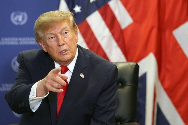 写真はトランプ米大統領。米ニューヨーク市で２２日代表撮影。REUTERS