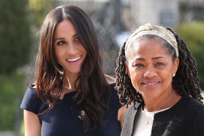 挙式前日のメーガン妃と母ドリアさん　POOL New-REUTERS