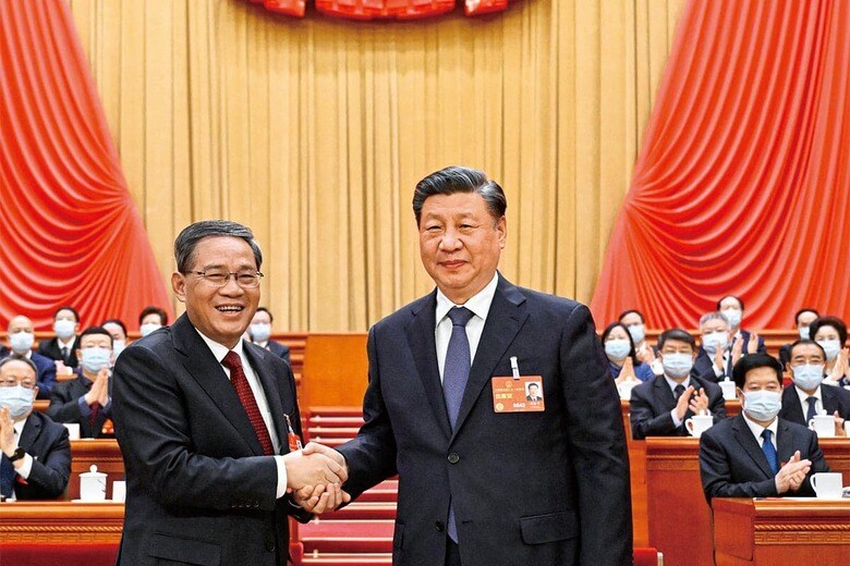 習近平の子飼いともささやかれる李強首相（左）なら裏切られる心配はない？　新華社/AFLO