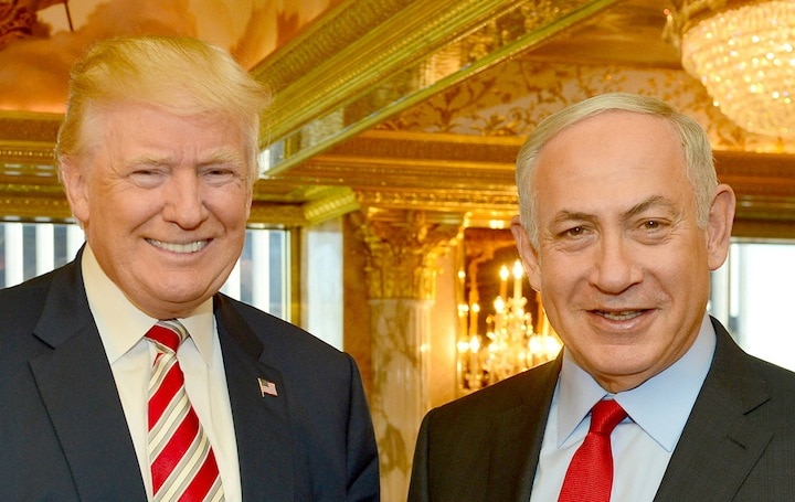 トランプ大統領とイスラエルのネタニヤフ首相　2016年9月 Kobi Gideon Government Press Office (GPO)-REUTERS