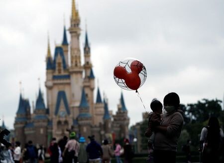 オリエンタルランドは２９日、２０２１年３月期の純損益が５１１億円の赤字（前年同期は６２２億円の黒字）に転落するとの見通しを発表した。写真は9月撮影（２０２０年　ロイター／Issei Kato）