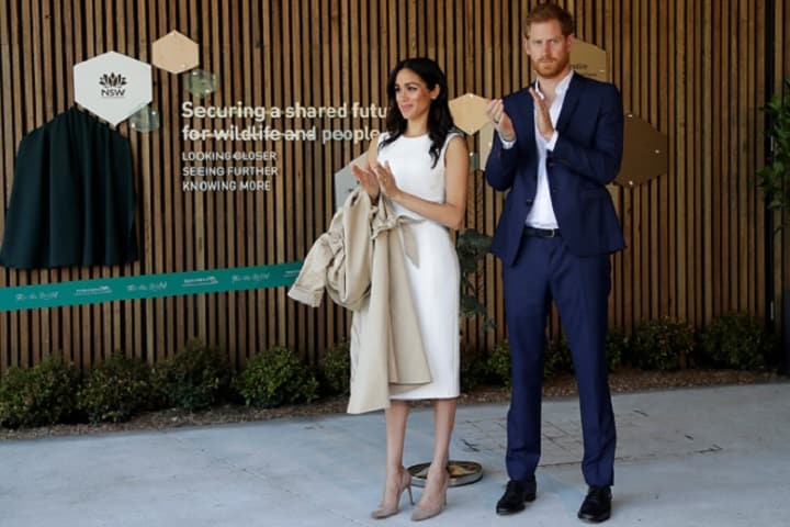 今年10月のシドニー滞在中も何度か着用　Kirsty Wigglesworth-REUTERS