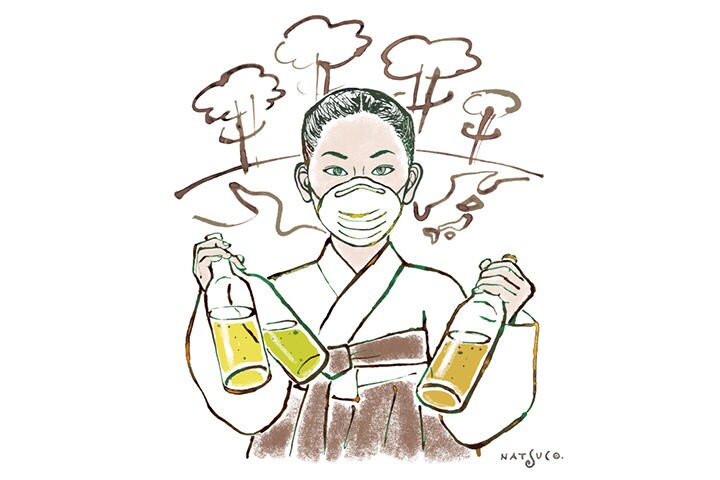 ILLUSTRATION BY NATSUCO MOON FOR NEWSWEEK JAPAN