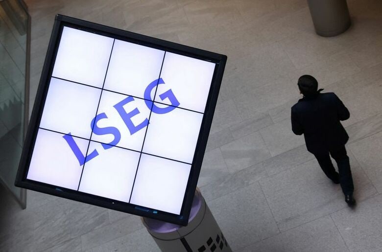ロンドン証券取引所グループ（LＳＥＧ）のロゴ。9月8日、ロンドンで撮影。REUTERS/Toby Melville
